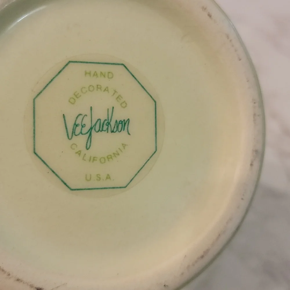 Vintage Vee Jackson california pottery jar & bonus FREE jar! - Picture 8 of 10